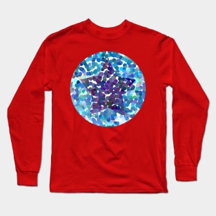 Dark Blue Dotty Star Long Sleeve T-Shirt